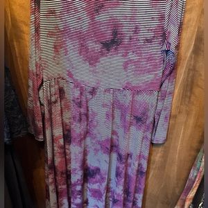 3x Lularoe the dye Ryan’ maxi dress